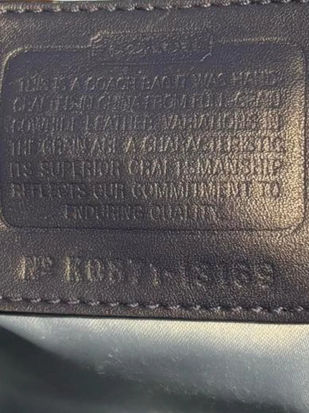 Coach Blue Leather Satchel